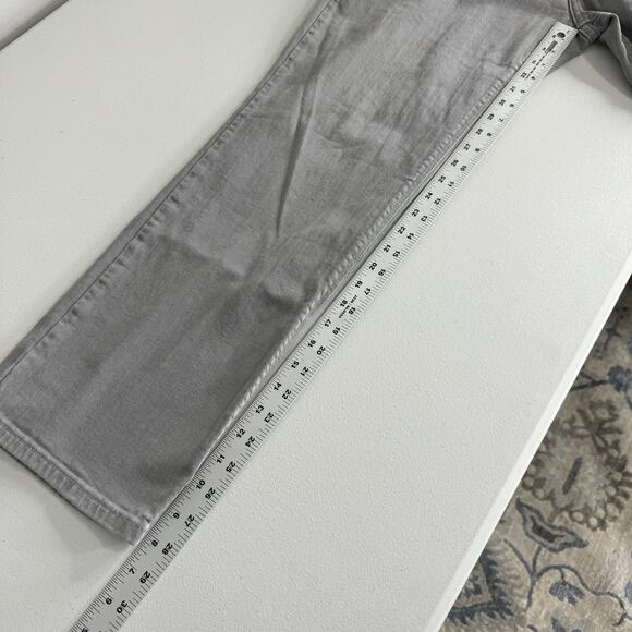 Mott & Bow Mercer Straight Leg Jeans Mens 35x30 Light Gray Stretch Twill Denim - Picture 10 of 12